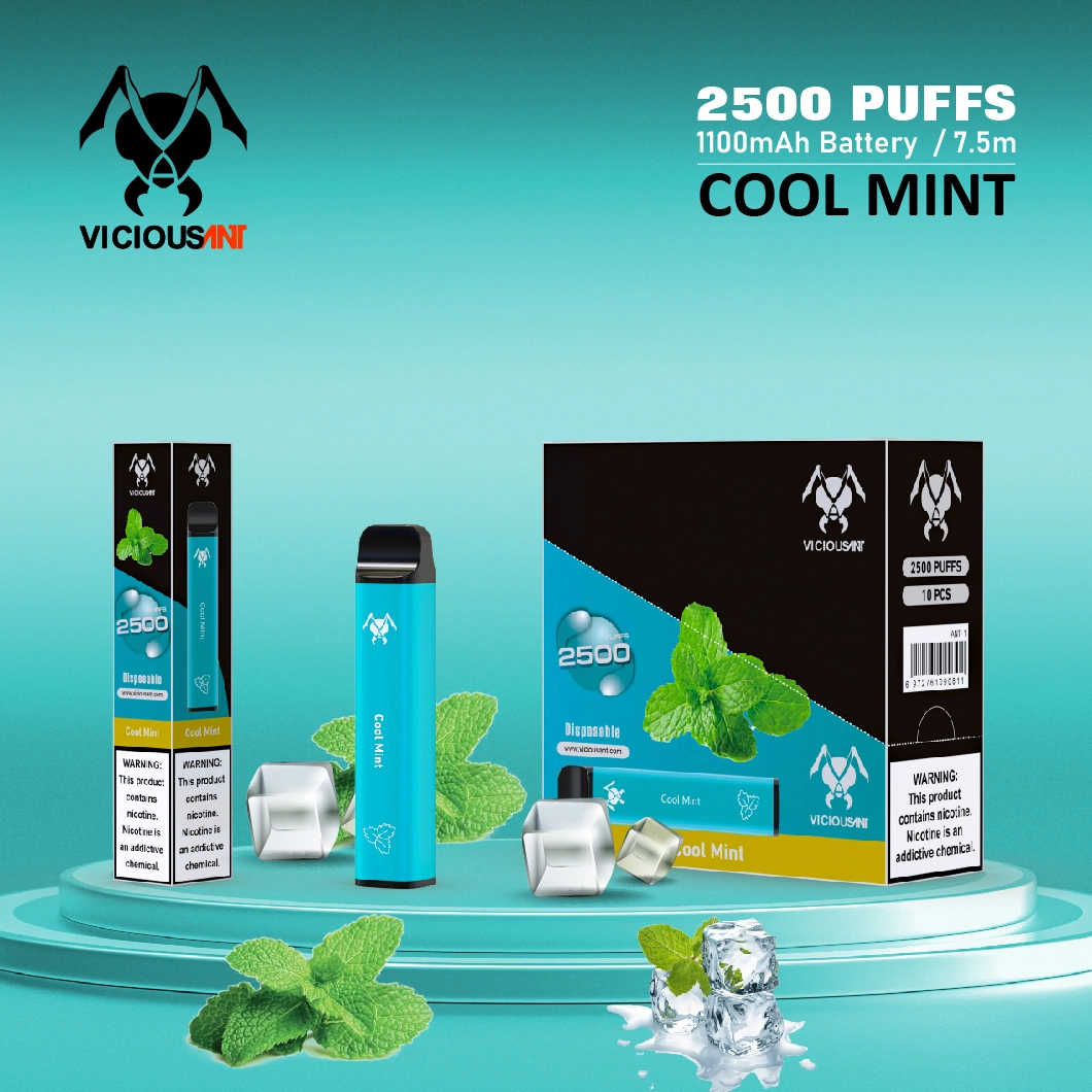 Factory Wholesale 2500 Puffs Prefilled Disposable Vape Device