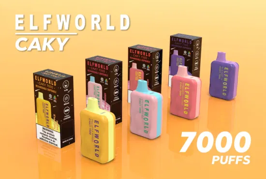 OEM ODM 도매 일회용 Vapes USA Elf World Caky7000 퍼프